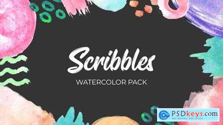 Scribbles. Watercolor Pack 35882059