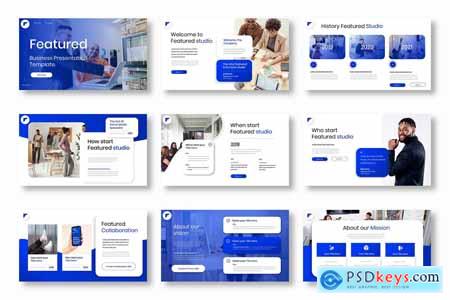 Featured  Business Presentation Powerpoint, Keynote and Google Slides Templates