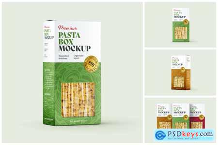 Pasta Box Packaging Mockup Set 3QT5Z2R