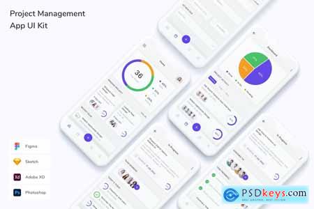 Project Management App UI Kit PKQW7ZC