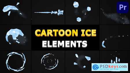 Cartoon Ice Elements Premiere Pro MOGRT 35996682