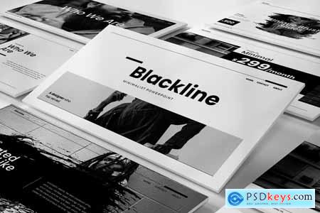 Blackline Powerpoint and Keynote Templates