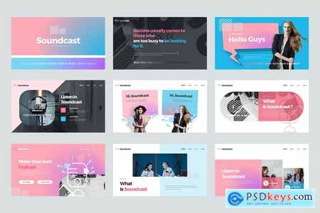 Soundcast Powerpoint and Keynote Templates