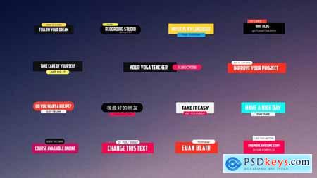 Dynamic Lower Third Pack for FCPX 36014699