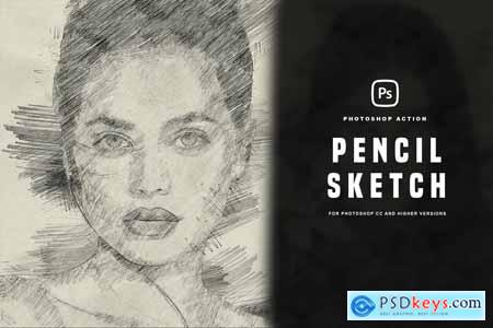 Pencil Sketch Photoshop Action 35428650