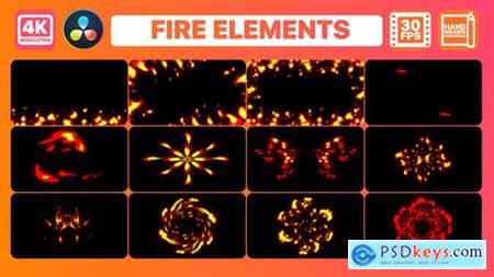 Fire Elements And Backgrounds for DaVinci Resolve 35835789