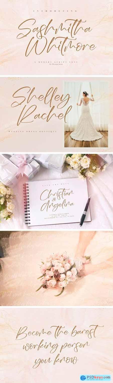 Sashmitha Whitmore Script Font