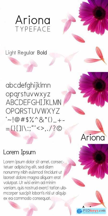 Ariona Font Family