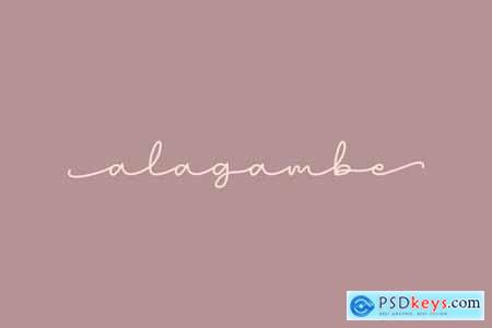 Alagambe Handwritten Font