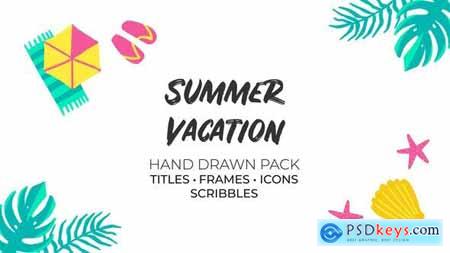 Summer Vacation. Hand Drawn Pack 36146963