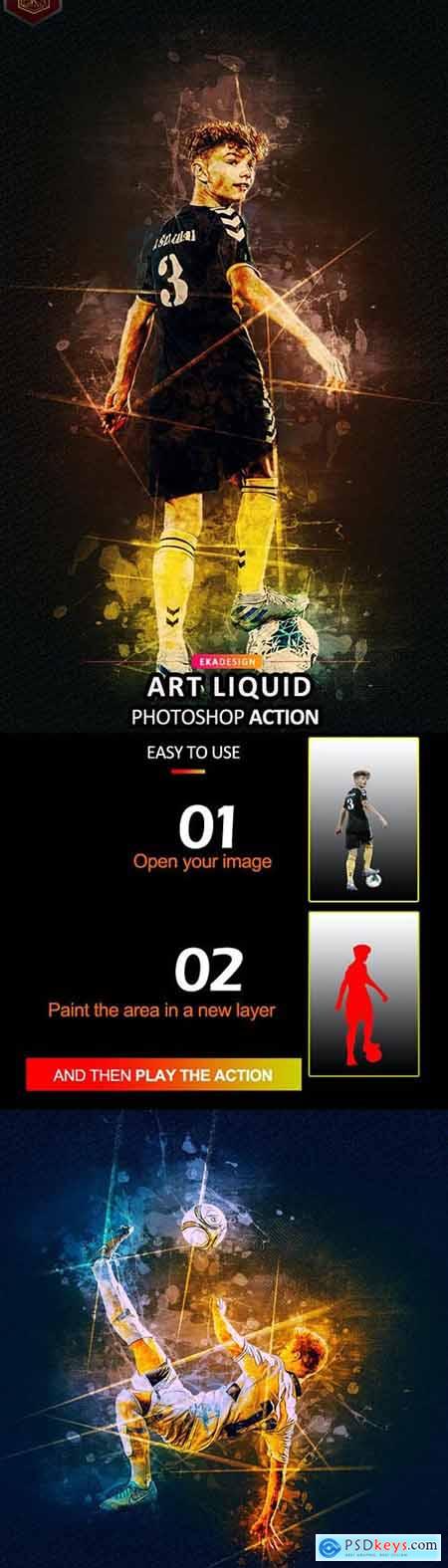 Art Liquid Photoshop Action 35428618