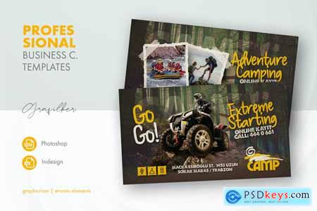 Camping Adventure Business Card Templates 27561533