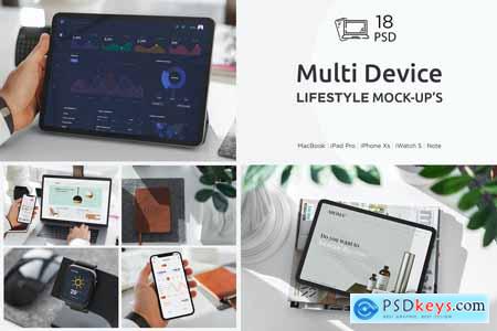 Multi Device Mockup Lifestyle 18 PSD AK9YTQA