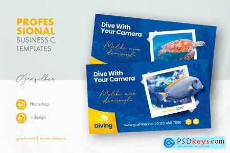 Ocean Diving Business Card Templates 87KNHAL