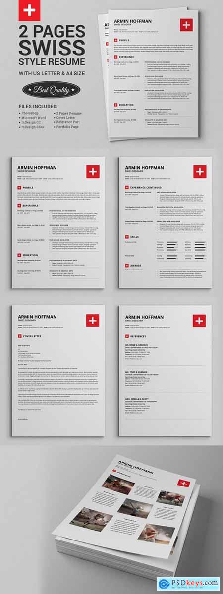2 Pages Swiss Resume Extended