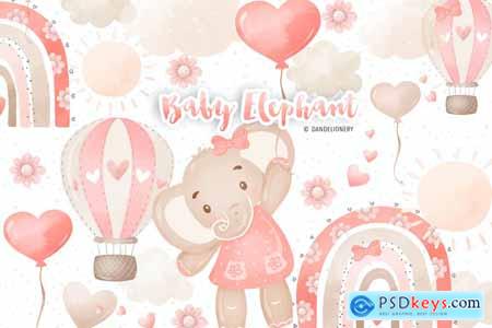 Baby Girl Elephant design DS99CZB