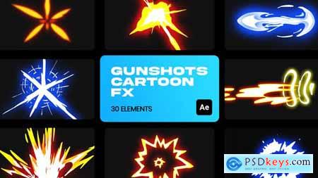Gunshot Cartoon VFX for After Effects 36189623