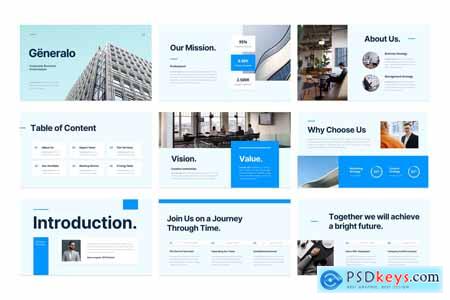 Generalo - Corporate Business Powerpoint, Keynote and Google Slides Templates