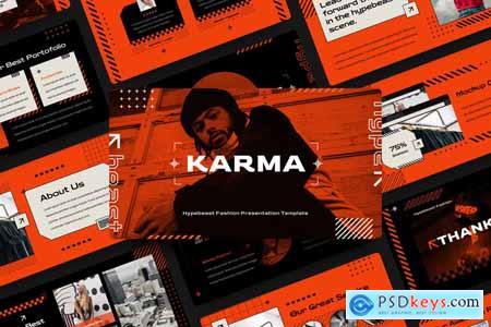 Karma - Hypebeast Fashion Powerpoint, Keynote and Google Slides Templates