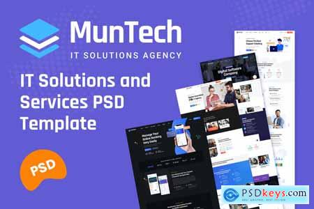 Muntech - Software & IT Solutions PSD Template BQJ9ZXW