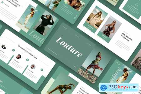 Louture - Fashion Powerpoint, Keynote and Google Slides