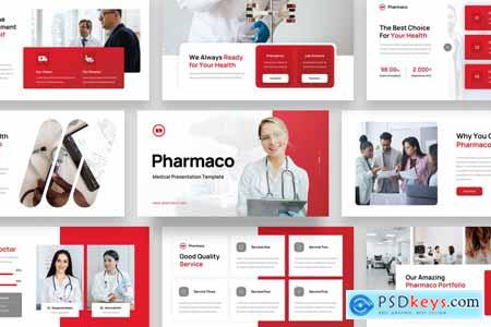 Pharmaco - Medical Fashion Powerpoint, Keynote and Google Slides Templates