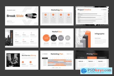 Standeck - Business Pitch Deck Powerpoint, Keynote and Google Slides Templates