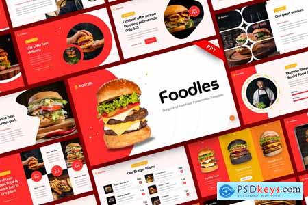 Foodles - Burger And Fast Food Powerpoint, Keynote and Google Slides Templates