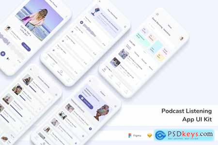 Podcast Listening App UI Kit MRDYTUT