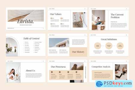 Larista - Business Pitch Deck Powerpoint, Keynote and Google Slides Templates