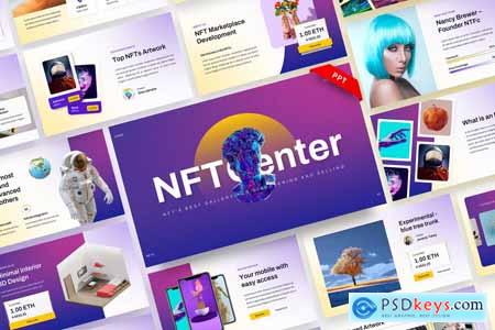 NFTc - NFT Creative Digital Assets Powerpoint, Keynote and Google Slides Templates