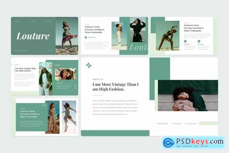 Louture - Fashion Powerpoint, Keynote and Google Slides