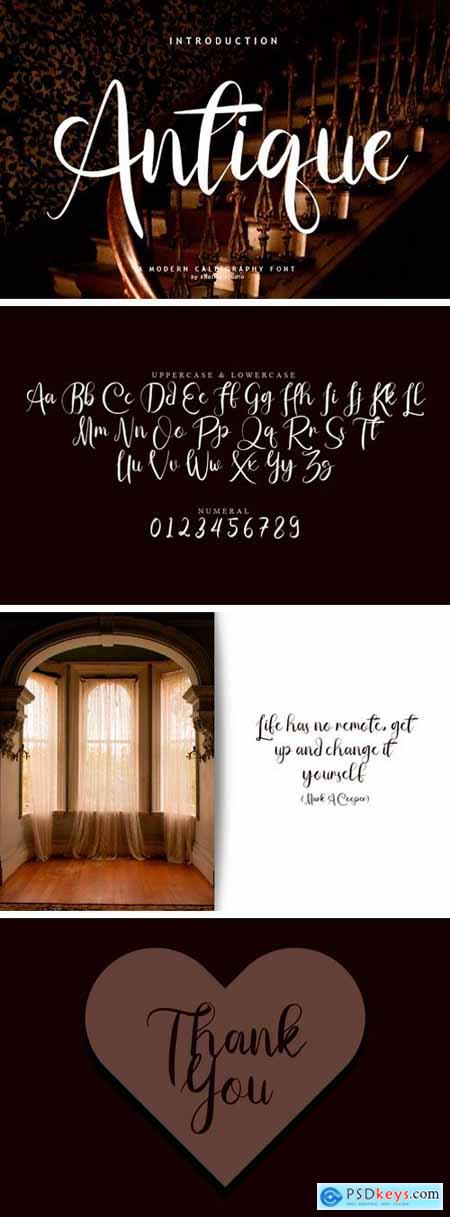 Antique Script Font