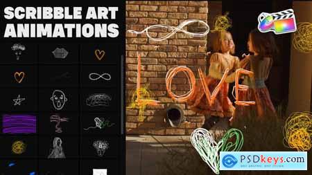 Scribble Art Animations for FCPX 36271133