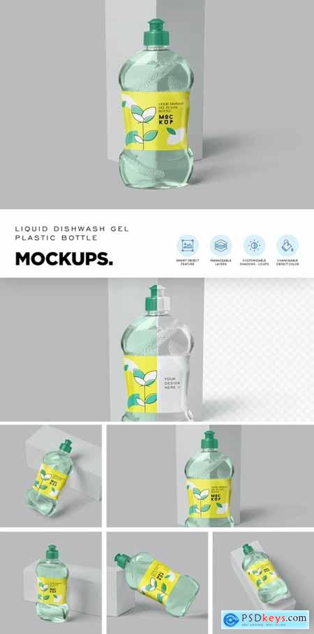 Dishwash Bottle Mockups