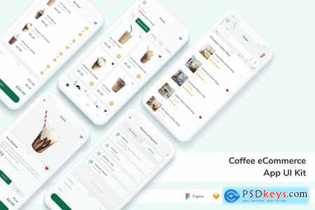 Coffee eCommerce App UI Kit BX66YH2