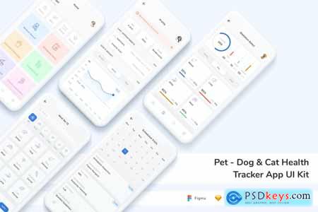 Pet - Dog & Cat Health Tracker App UI Kit 4RTHB49