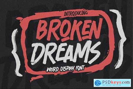 Broken Dreams - Weird Display Font