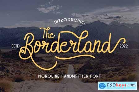 Borderland - Monoline Handwritten Font