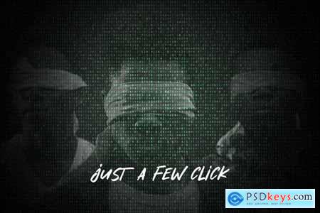 Hacker style photoshop template 53867FN