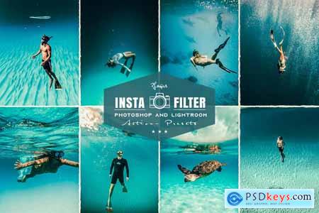 Insta Filter Beach Photoshop & Lightroom Presets USNQL43