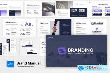 Brand Manual Presentation Powerpoint, Keynote and Google Slides Templates