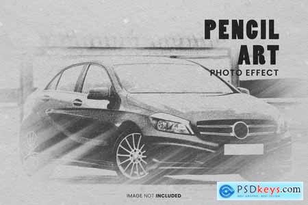 Pencil art photo effect for photoshop D3C6AJP