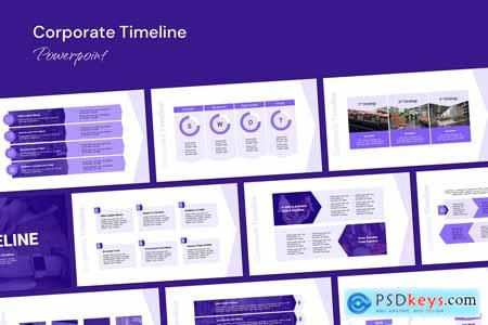 Corporate Timeline - powerpoint GJL2C68