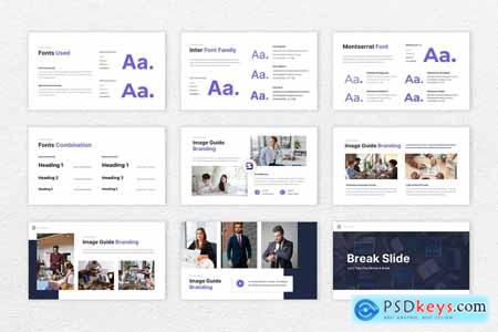 Brand Manual Presentation Powerpoint, Keynote and Google Slides Templates