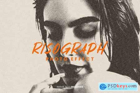 Risograph photo effect for photoshop S7B657P