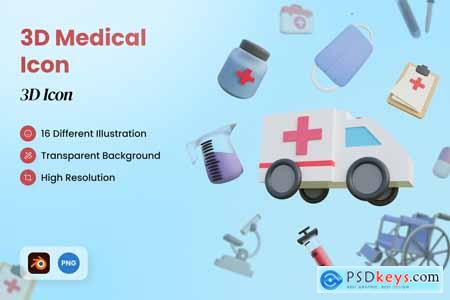 3D Medical Icon S6PQSTH