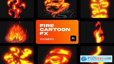 Fire Cartoon VFX for Premiere Pro 36300376