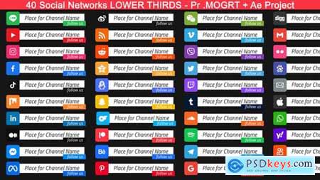 Social Networks Lower Thirds for Premiere Pro 36303876
