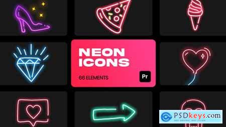 Neon Icons for Premiere Pro 36324432